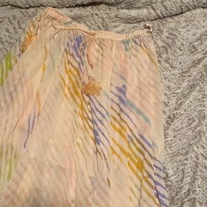 Free People Pink Maxi Skirt